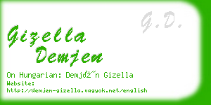 gizella demjen business card